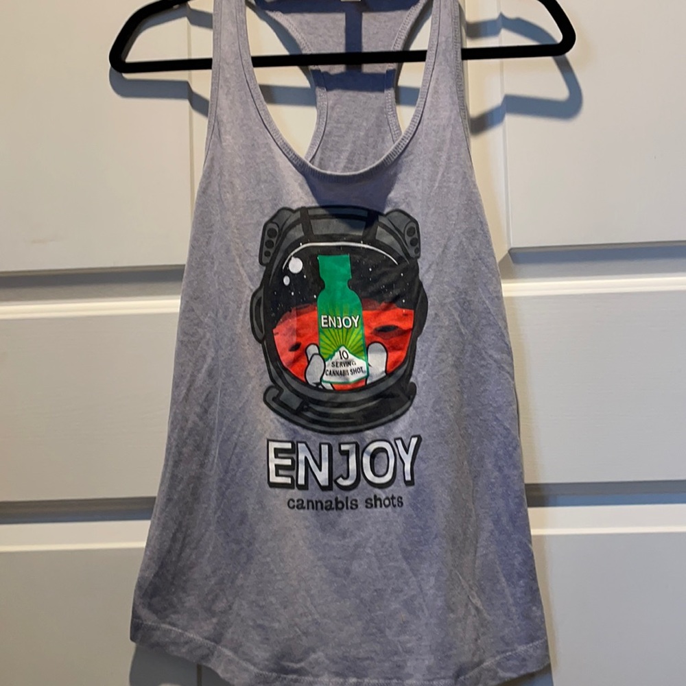 Enjoy Cannabis Shots Space Tank Women’s size large